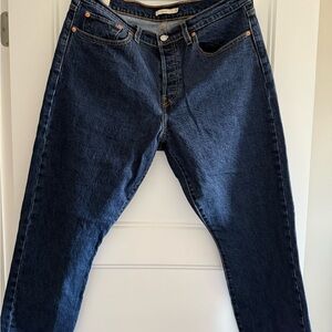 Levi's Dark Blue Straight Leg women’s Jeans